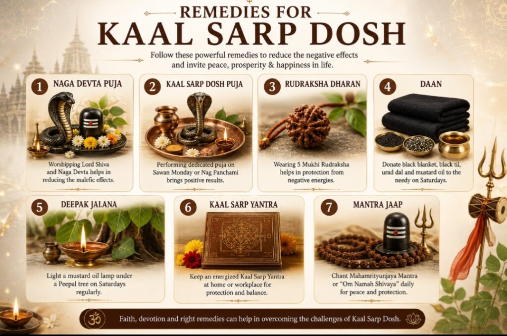 Traditional Kaal Sarp Dosh remedies and Lord Shiva worship