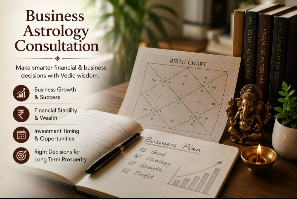 Business Astrology Consultation for business growth and financial guidance
