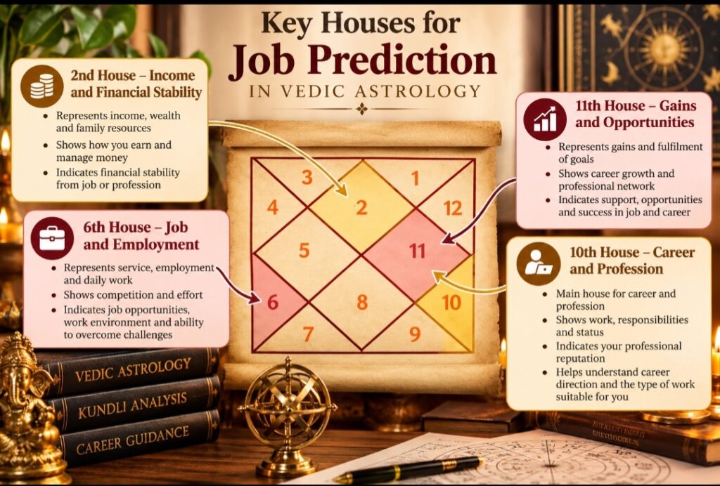 When Will I Get a Job? Career Prediction Through Vedic Astrology 6th 10th and 11th houses for job prediction in Vedic astrology